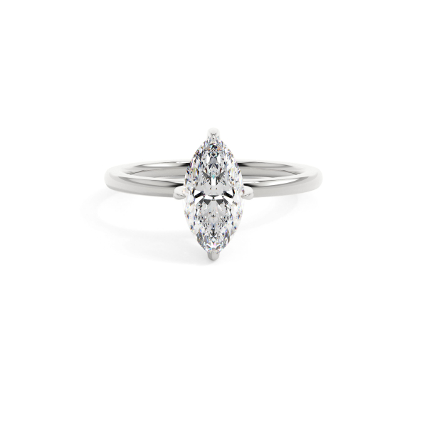 Marquise Classic Hidden Halo Engagement Ring