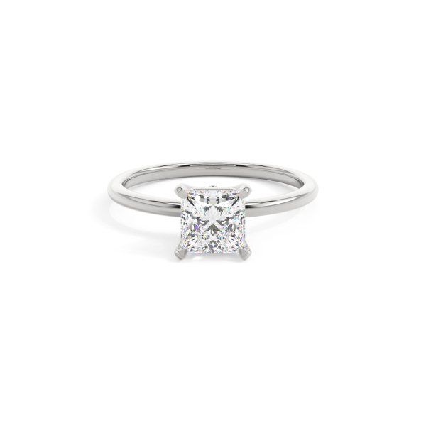 Princess 4 Prong Solitaire Engagement Ring