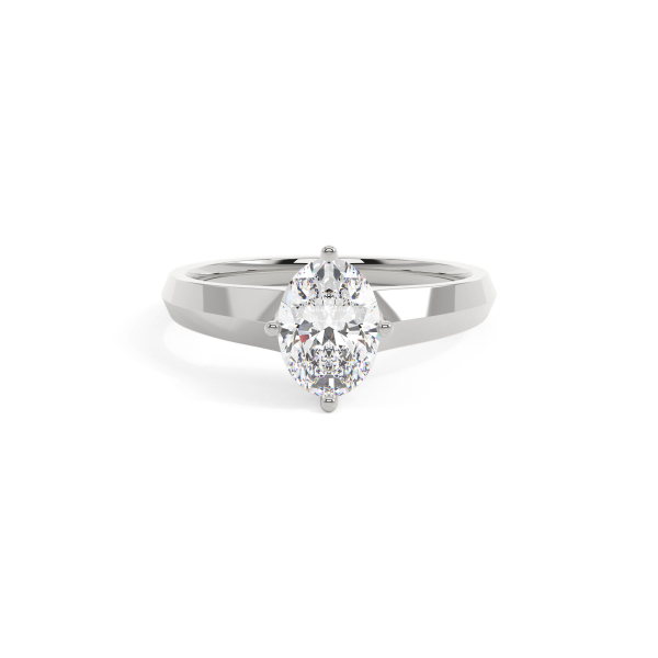 Oval Bold Solitaire Engagement Ring