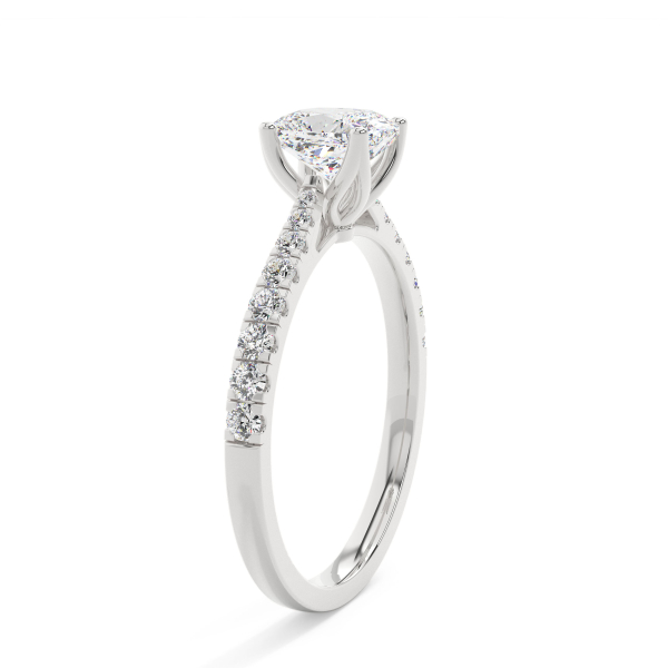 Cushion Grand solitaire Engagement Ring
