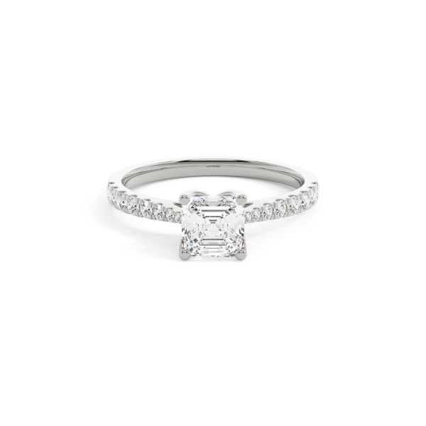 Ascher Grand solitaire Engagement Ring
