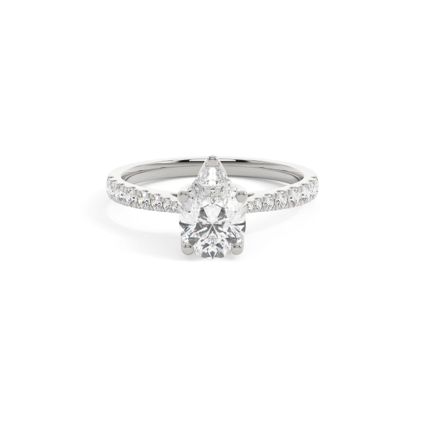 Pear Grand solitaire Engagement Ring