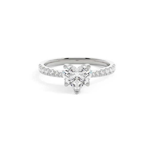 Heart Grand solitaire Engagement Ring