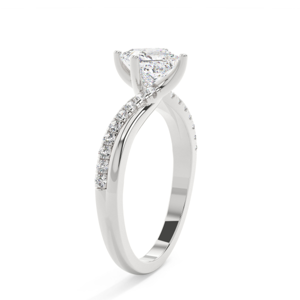 Princess Infinity Solitaire Engagement Ring
