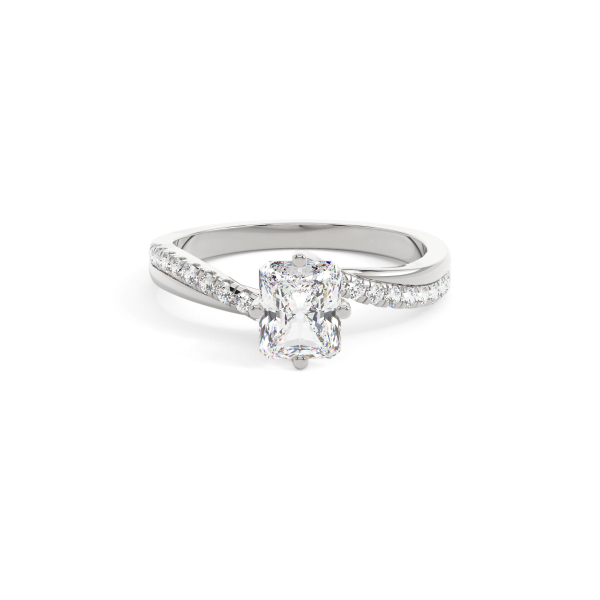 Radiant Infinity Solitaire Engagement Ring
