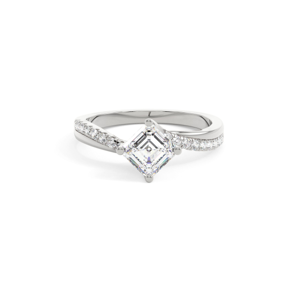 Ascher Infinity Solitaire Engagement Ring