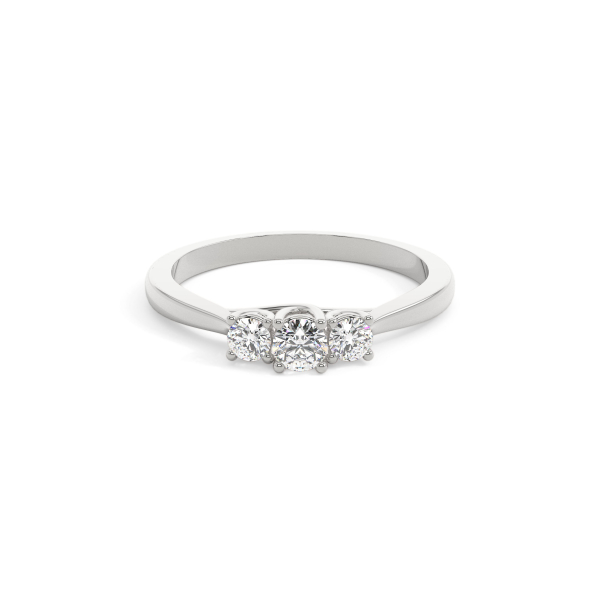 Round Classic Trilogy Engagement Ring