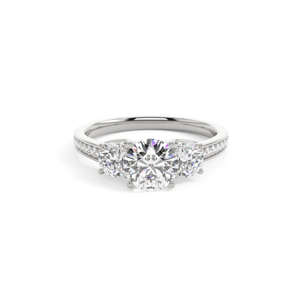 Round Grand Trilogy Engagement Ring