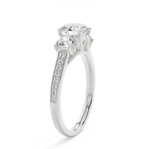 Round Grand Trilogy Engagement Ring