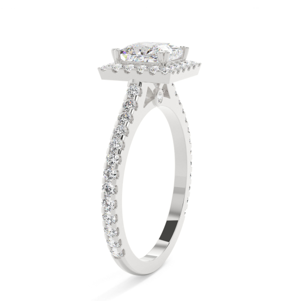 Princess Grand Halo Engagement Ring