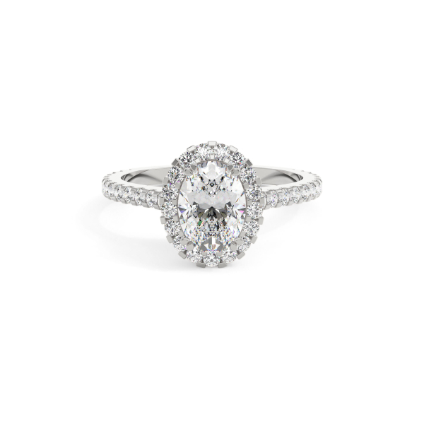 Oval Grand Halo Engagement Ring