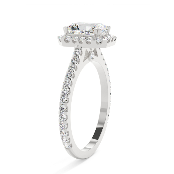 Radiant Grand Halo Engagement Ring