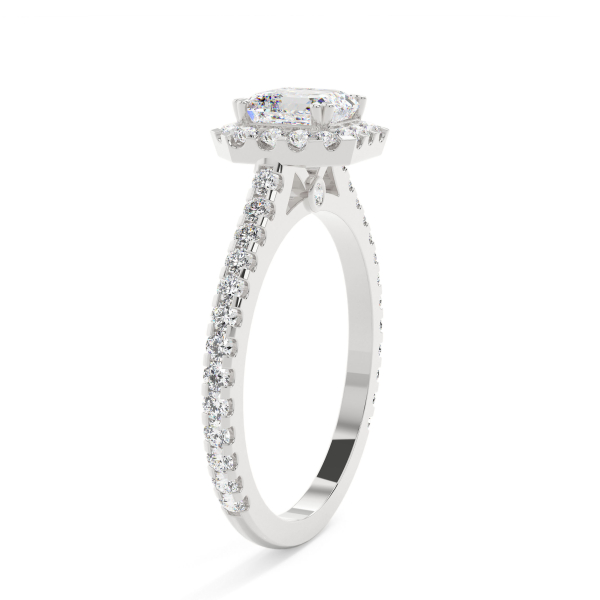 Asscher Grand Halo Engagement Ring