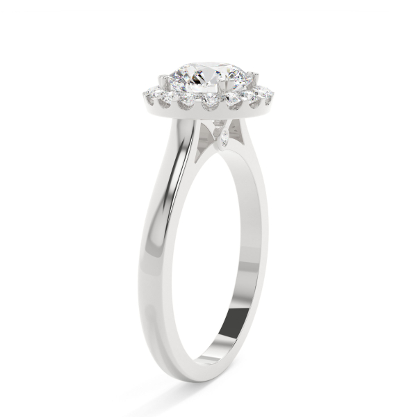 Round Classic Halo Engagement Ring