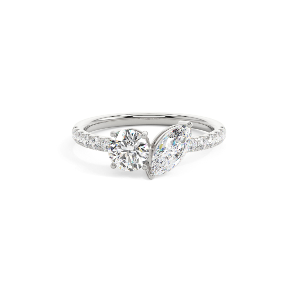 Grand Two Stone Engagement Ring