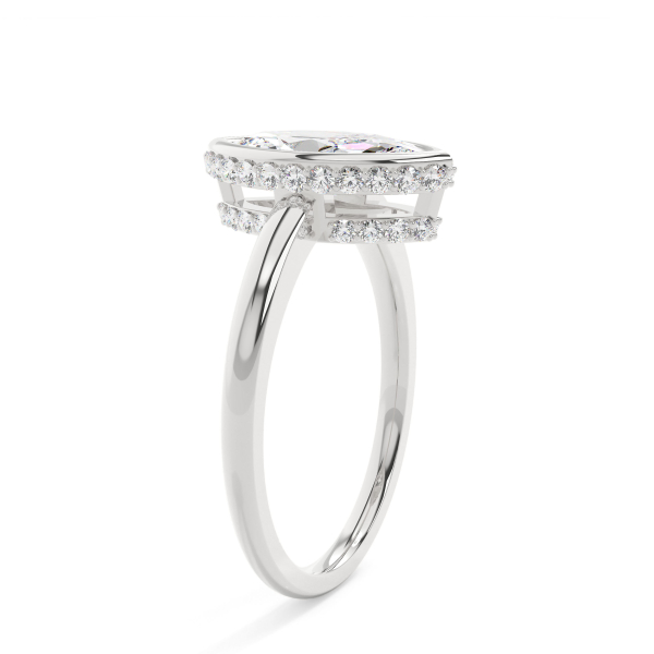 Marquise Full Bezel Solitaire Engagement Ring