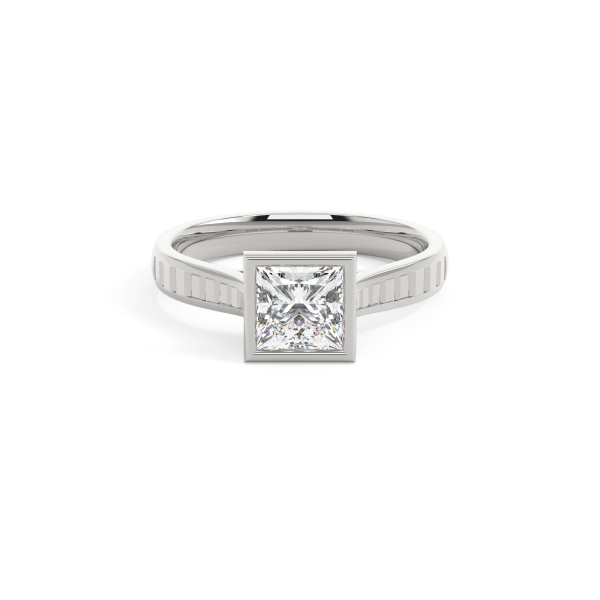 Princess Grand Bezel Engagement Ring