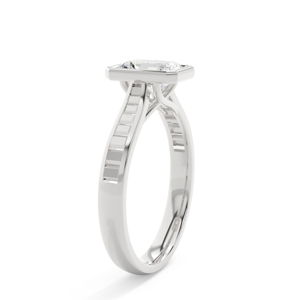 Radiant Grand Bezel Engagement Ring