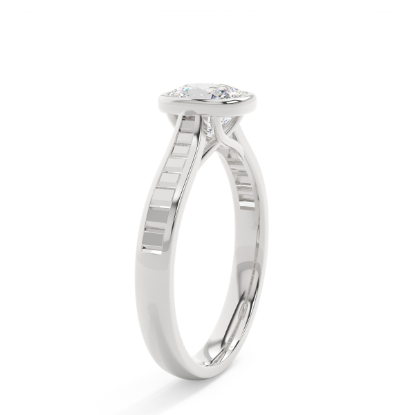 Cushion Grand Bezel Engagement Ring