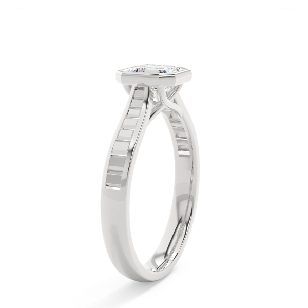 Ascher Grand Bezel Engagement Ring