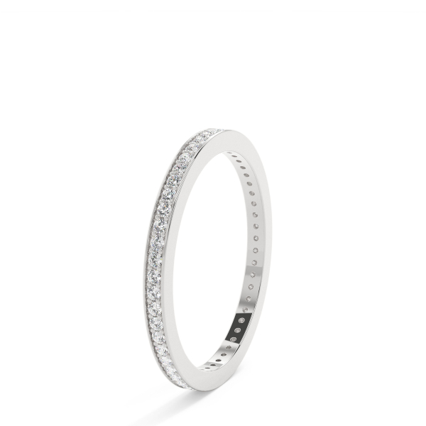 Round Channel Eternity Wedding Ring