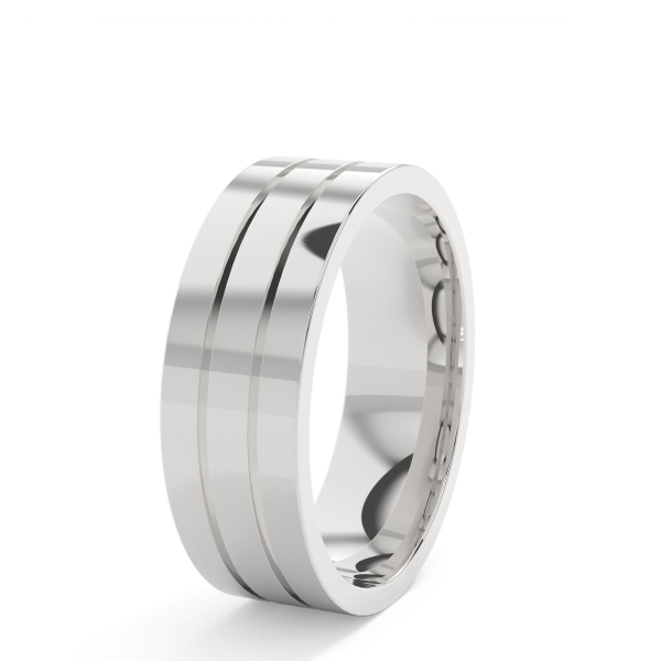 Grooves Wedding Ring