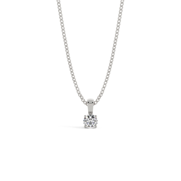 Round Timeless Solitaire Pendant