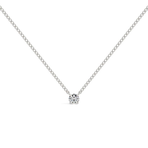 Round Prong Setting Solitaire Pendant