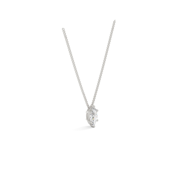 Marquise Prong Setting Solitaire Pendant