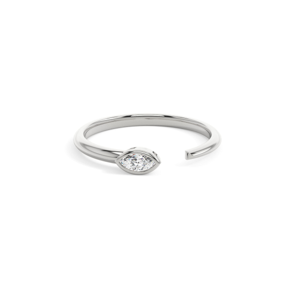 Marquise Open Bezel Everyday Ring