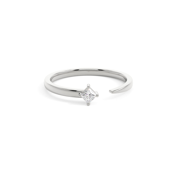 Princess Open Solitaire Everyday Ring